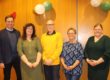Verabschiedeten sich von Martin Gürtler (v.l.): Michael Frentrup, Trägergemeinschaft TfK, Kristina Hildebrand, Kristina Lekic, Leitung Lutherkindergarten, und Sarah Bodmann, Elternratsvorsitzende. Foto: privat